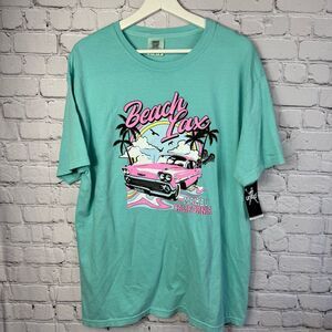 Lacrosse Unlimited Beach Lax Graphic T Shirt Size Large NWT